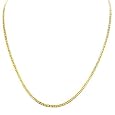 14k Yellow Gold 2.3mm Mariner Chain Necklace, 18"