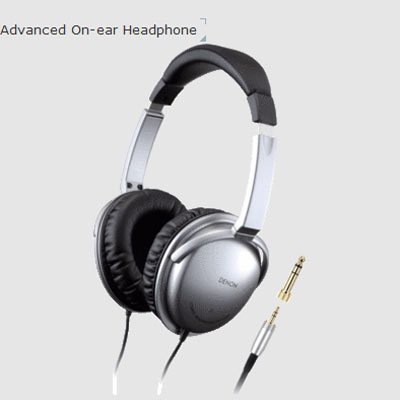 Denon AHD1001S On-Ear Headphones (Silver)
