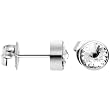 6mm Bezel April Birthstone Stud Earrings