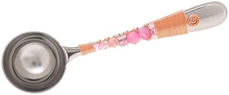 The More than Coffee Scoop: Pink Beads and Copper Wire