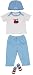 Elegant Baby "Choo Choo" 100% Cotton Fashion Set in Drawstring Bag 6-12 Months