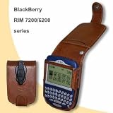 Blackberry 6200 / 7200 Series Flip Style Black Leather Case with Removable Belt Clip From Prima By Prima Cases