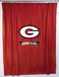 Georgia Bulldogs Shower Curtain