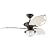 Hunter 25522 Sanibel One-Light  Three-Blade Ceiling Fan with Cloth Blades, New Bronze