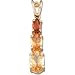 14K Yellow Gold Citrine and Madeira Citrine Gemstone Pendant