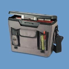 <b>Mobile File Manager, 3-Pocket Front, Holds Hanging Files, 17"x7"x12", Gray ELD25633</b>
