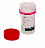 Drug Test Container, 60mL, with Attached Red Tamper Evident Screw Cap, Patient ID Label & Thermomet Drug Test Container, 60mL, with Attached Red Tamper Evident Screw Cap, Patient ID Label & Thermomet