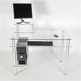 Discount RTA Home & Office CT-009 Glass Aluminum Computer Desk for sales Discount RTA Home & Office CT-009 Glass Aluminum Computer Desk for sales