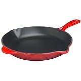 Le Creuset Enameled Cast-Iron 11-3/4-Inch Skillet with Iron Handle, Cherry