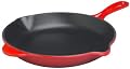 Le Creuset Enameled Cast-Iron 11-3/4-Inch Skillet with Iron Handle, Red