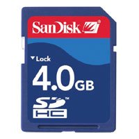 Electronics: Sandisk SDSDB 4096 A11 4 GB Secure Digital High Capacity Flash Card