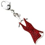 Swarovski Crystal Go Red Dress Charm