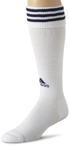 adidas Copa Zone Cushion Sock, White/Collegiate Navy, Medium