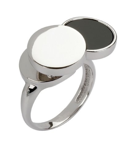 Cobra Irene Sterling Silver Women’s Ring with Black Onyx – Size Q – JR674AGNO56