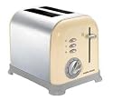 Morphy Richards Accents 44326 Toaster, 2 Slice (Country Cream, Chrome Buttons)