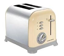 Morphy Richards Accents 44326 Toaster, 2 Slice (Country Cream, Chrome Buttons)