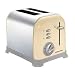 Morphy Richards Accents 44326 Toaster, 2 Slice (Country Cream, Chrome Buttons)