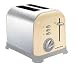 Morphy Richards Accents 44326 Toaster, 2 Slice (Country Cream, Chrome Buttons)