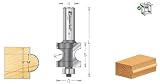 Timberline 350-20 Carbide Tipped Bullnose 3/8 Radius x 1-3/8 Dia x 1-5/16 Cut Height x 1/2 Inch Shan