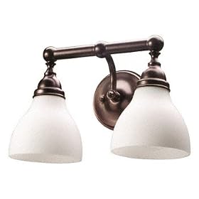 Wellington Oil Rubbed Bronze 2 Scone bathroom Light Vanity Fixture by Wellington