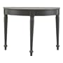 Carolina Cottage Georgia Half-Round Table, Antique Black
