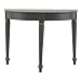 Kitchen & Housewares : Carolina Cottage Georgia Half-Round Table, Antique Black