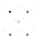 Sterling Silver Round Cut CZ Cubic Zirconia Bezel Set Solitaire Pendant Necklace