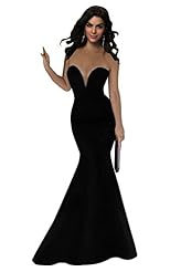 Bandeau Neck Spandex Full Length Sleeveless   Ball Gown Bandage Dress/Evening Dress/Party Dress 