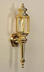 Miniature Clare-Bell Brass Works Pair of Coach Lamps