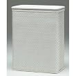 Chelsea Collection Hamper With Vinyl Lid White