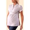 A Pea in the Pod: Short Sleeve Tie Detail Maternity Blouse