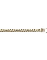 CleverEves 14Kt Yellow Gold Curb Link 7mm Bracelet