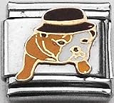 Clearly Charming Bulldog with Hat Canine Dog Breed Animal Pet Italian Charm