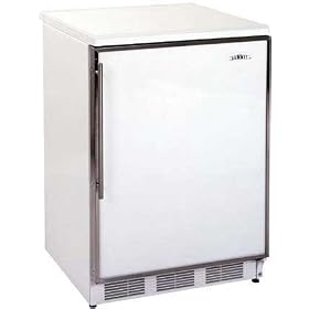 Summit FF6LSilverVein Silver Vein Locking Compact Refrigerator with 5.5 Cu Ft and Adjustable Shelves FF6L