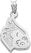 Sterling Silver University of Louisville Charm