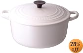 Le Creuset ココット・ロンド 16cm ホワイト
