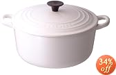 Le Creuset ココット・ロンド 16cm ホワイト