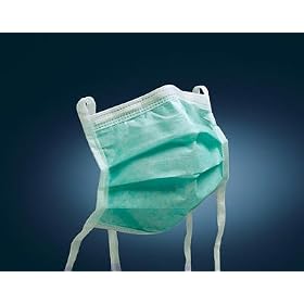 3M FLUID RESISTANT SURGICAL & PATIENT CARE MASKS Anti Fog Surgical Mask w/film, Green, 50/bx, 6 bx/c