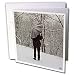 Kike Calvo New York - Man protecting himself from the snow under a black umbrella - Greeting Cards-6 Greeting Cards with envelopes