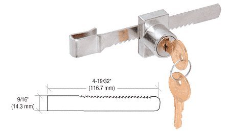 CRL Pick-Proof Sliding Glass Door Lock