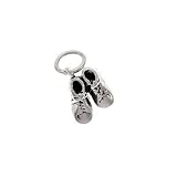 Sterling Silver Charm Pair Of Baby Shoes - So Sweet