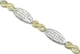 14KT 2T Gold 2.04ct. Ladies Diamond Bracelet