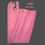 Pink and Chocolate Jumbo Dot Oversized Hooded Towel