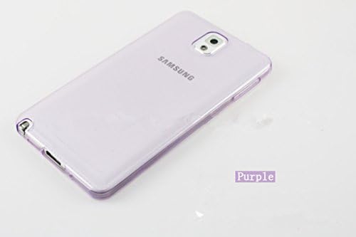 Weview(TM)Galaxy Note Edge Case, Snap-On Clear Case / Cover with TPU Material for Samsung Galaxy Note Edge Packaging Sale+free Black Stylus+Two Screen Protectors +Fishbone Cable Winder(Purple)