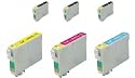 Take4Less 6-Pack (3B+3C) Epson T044 Compatible Ink Cartridges T044120 T044220 T044320 T044420 for Epson Stylus C64 C66 CX4600 CX6400 CX6600 C84 C86