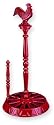 Old Dutch 051SR 2-Tone Rooster-Design Standing Paper-Towel Holder, Red