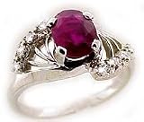 Estate 1.45 ct tw Ruby and Diamond 18k Gold Ring by Jabel
