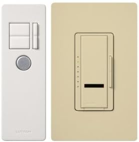 MIR-1000T-IV Dimmer Switch, 1000W 1-Pole Maestro IR Wireless Light Dimmer w/ Remote - Ivory-2PK