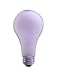 150 Watt Teflon Coated A21 Light Bulb / Incandescent Shatter Proof Light Bulb/ Frosted / 150A21