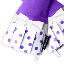 Gloveables® Lavender Gloves with Lavendar Polka Dots